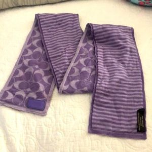 Purple Coach Scarf